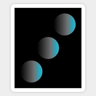 Cyan Blue Gradient Magnet